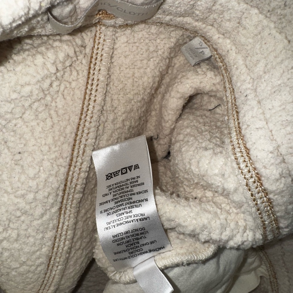 urban outfitters Cozy Cream Sherpa Joggers - Picture 5 of 7